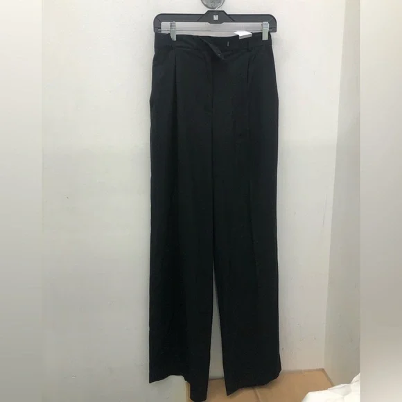 Zara Black straight leg trousers - Picture 1 of 8